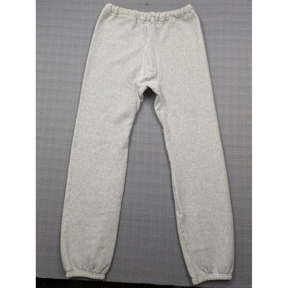 Bike Sweatpants Mens Large Gray Fleece Jogger USA Made Elastic Waist Tapered
